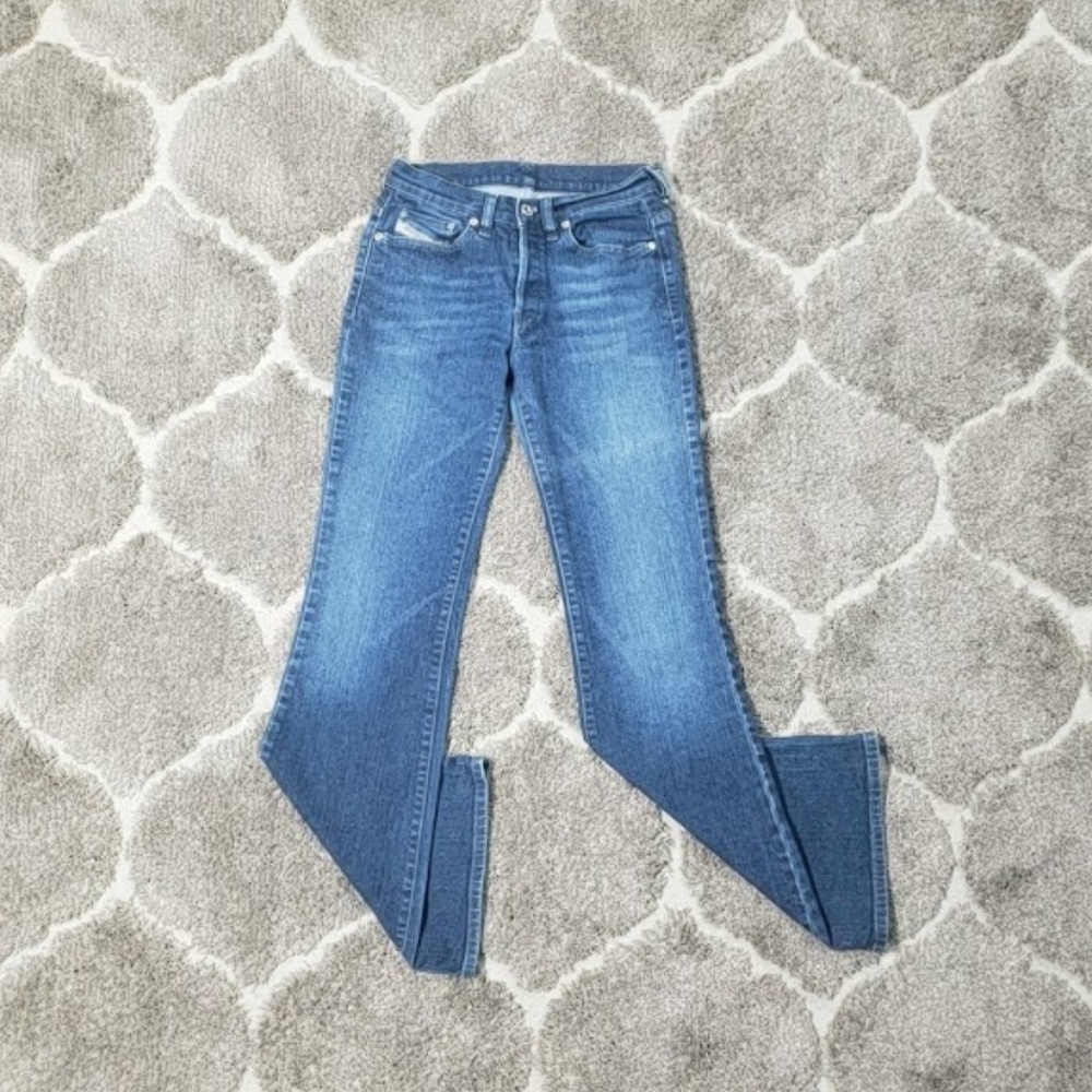 Vintage Diesel Daze Button Fly Flare Jeans 27 - Picture 5 of 8